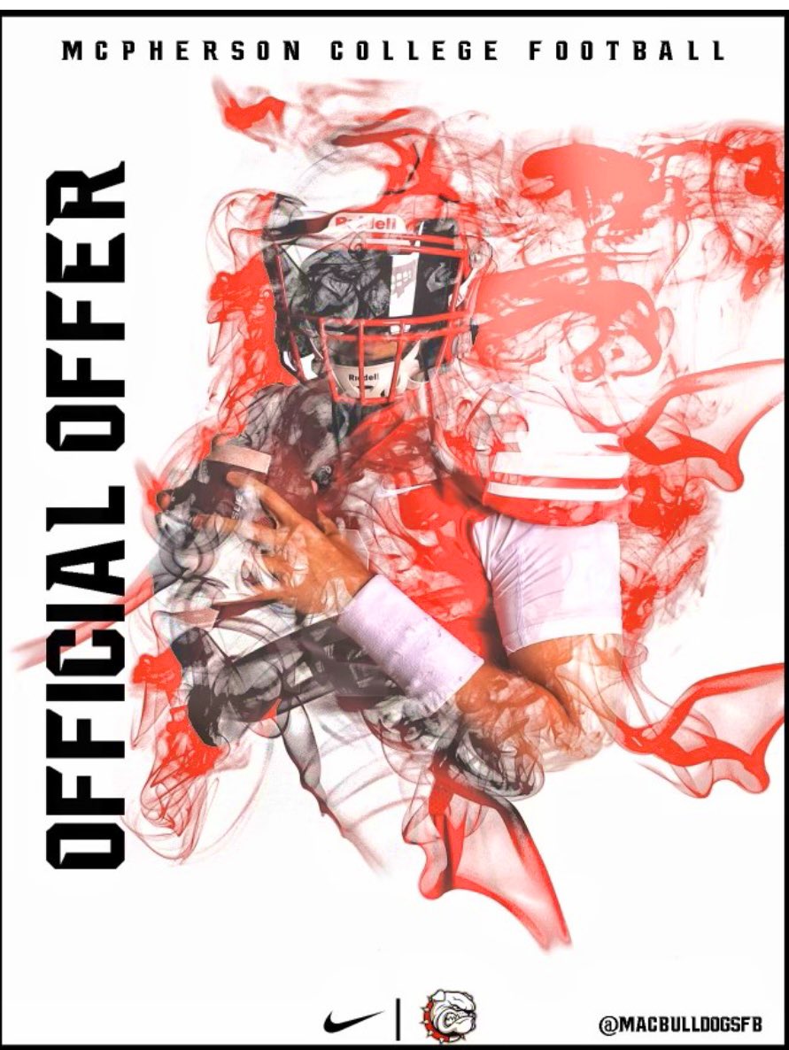 BEYOND GRATEFUL to say that I have received my 4th offer from @MACBulldogsFB THANK YOU @CoachJFisc #GoBulldogs🔴⚪️🏈 #RiseUp @LesGoad @CoachAnderson3_ @nlopez0509 @hayshawksfb #GodisGreat🙏🏽
