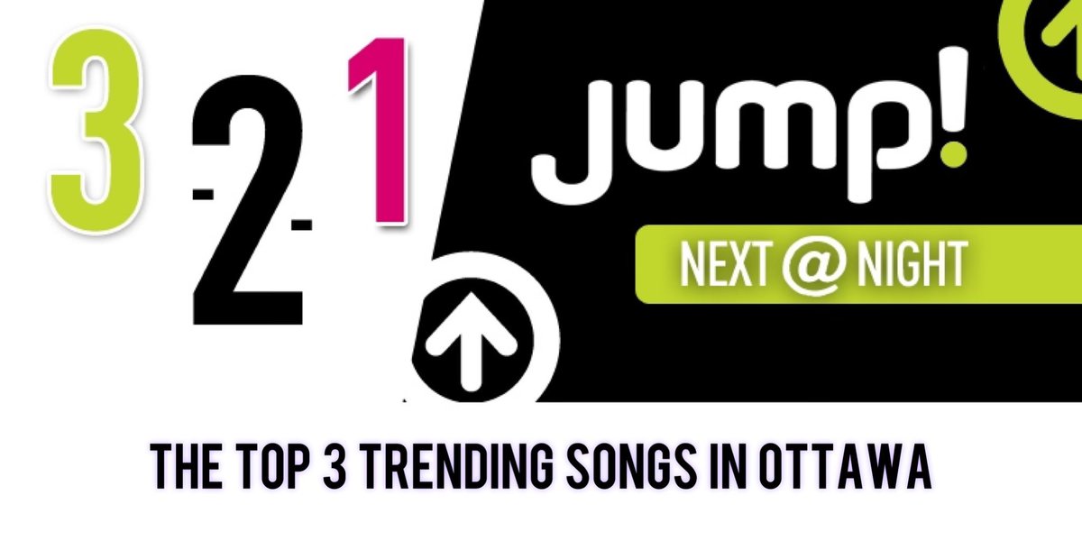 Who’s got the number 1 trending song in #Ottawa tonight? Tune in to #321JUMP with @MrDRadio at 8 PM to find out! #Ottawa #JUMPNextAtNight ⬇️ TAP & LISTEN: jumpradio.ca/3-2-1-jump/