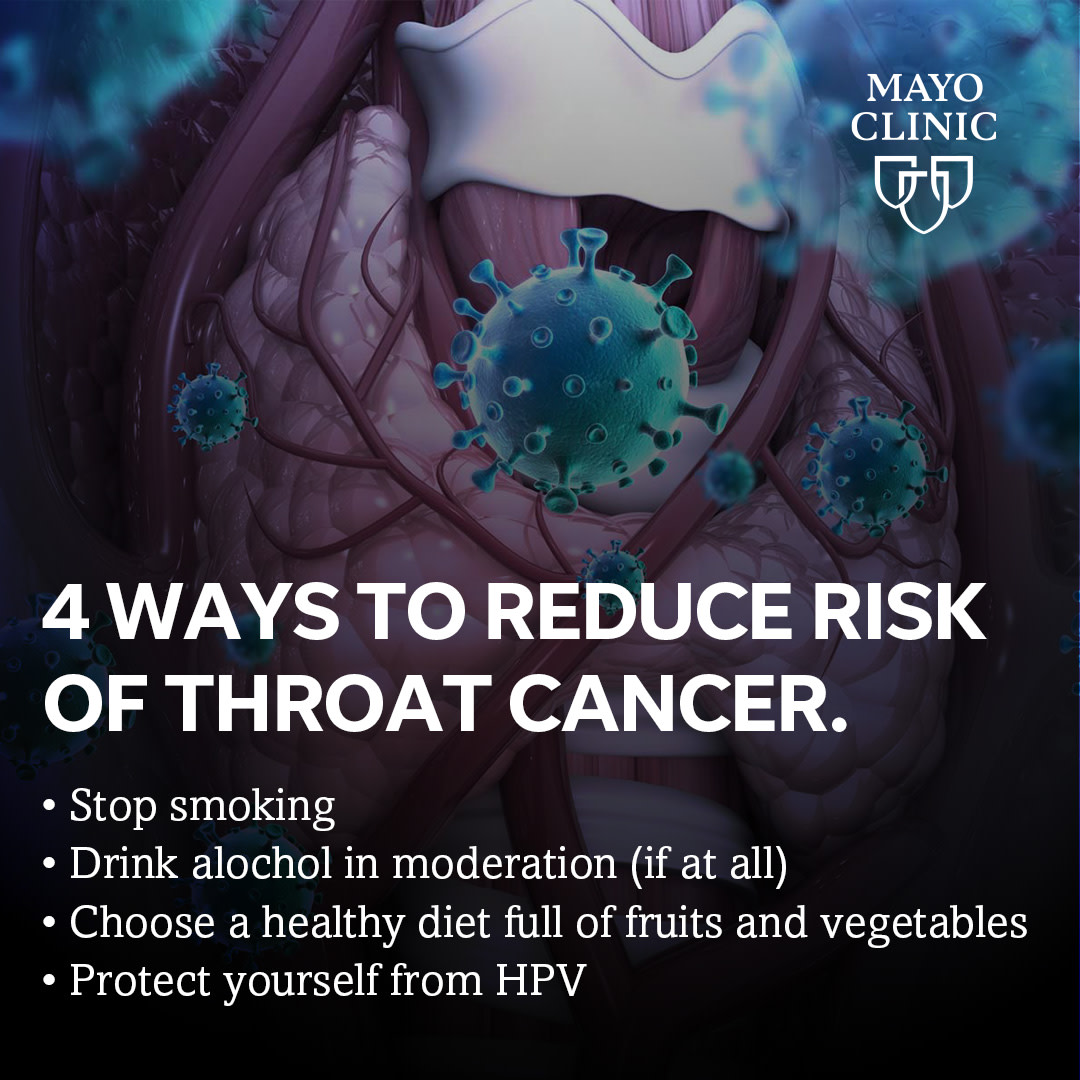 Education is crucial for the prevention and early detection of #throatcancer. Learn more about its symptoms, causes and prevention strategies here: mayocl.in/47SwPoX

#InnovationStartsAtMayo #Otolaryngology #HeadAndNeckCancer #MayoClinicFL
