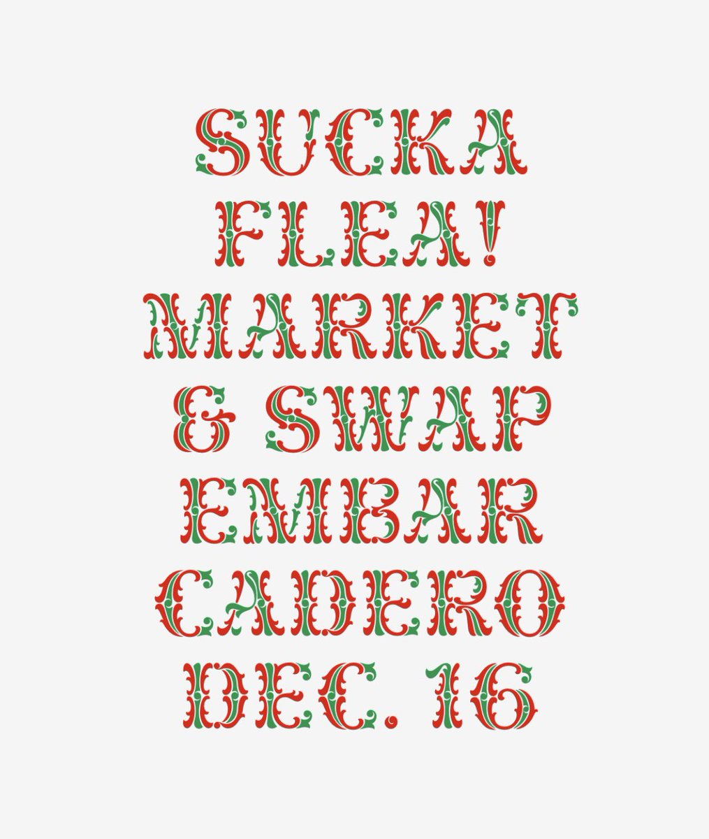 EMBARCADERO FLEA 
IS THIS SATURDAY FROM 
10AM-4PM ON HOWARD &amp; EMBARCADERO! SuckaFlea.com