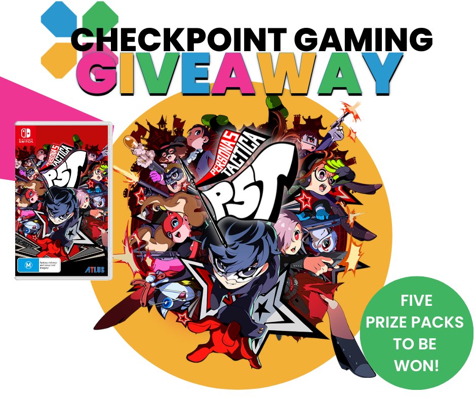 Thanks to our friends at <a href="/FiveStarGamesOz/">Five Star Games</a> , we have 5 copies of Persona 5 Tactica on Switch to give away!!

To enter, simply head here: tinyurl.com/yvteps6j

#persona5tactica