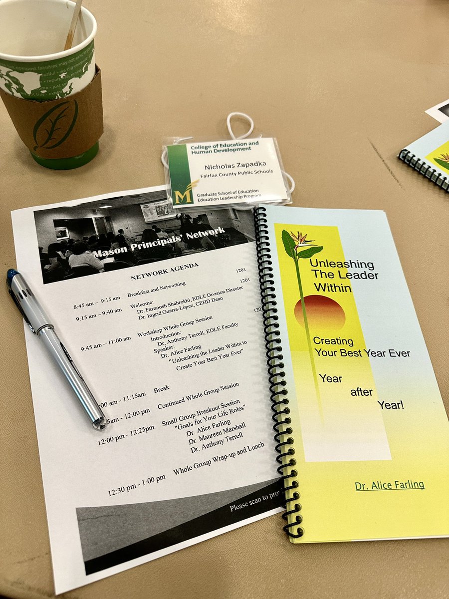 Nick Zapadka (@drzapadka) on Twitter photo Much gratitude for a day of learning and connection at <a href="/MasonCEHD/">George Mason CEHD</a>! This is one book of reflections that will remain on my desk.
Good to see you again too, <a href="/Mr_S_Pickering/">Steve Pickering</a>!
#GMU Much gratitude for a day of learning and connection at <a href="/MasonCEHD/">George Mason CEHD</a>! This is one book of reflections that will remain on my desk.
Good to see you again too, <a href="/Mr_S_Pickering/">Steve Pickering</a>!
#GMU