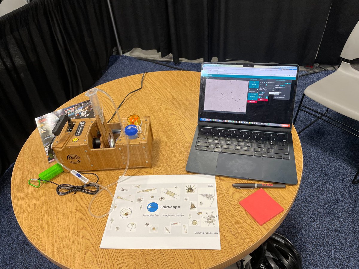 <a href="/TeamFoldscope/">Foldscope</a> and <a href="/fairscope_/">FairScope</a> both sharing a booth at #AGU23 - perfectly matched theme of “wide, open, science”. Come find us if you are looking for bringing scientific tools to the masses and in the process engaging communities to be “science activist”. Welcome #AGU23 to SF.