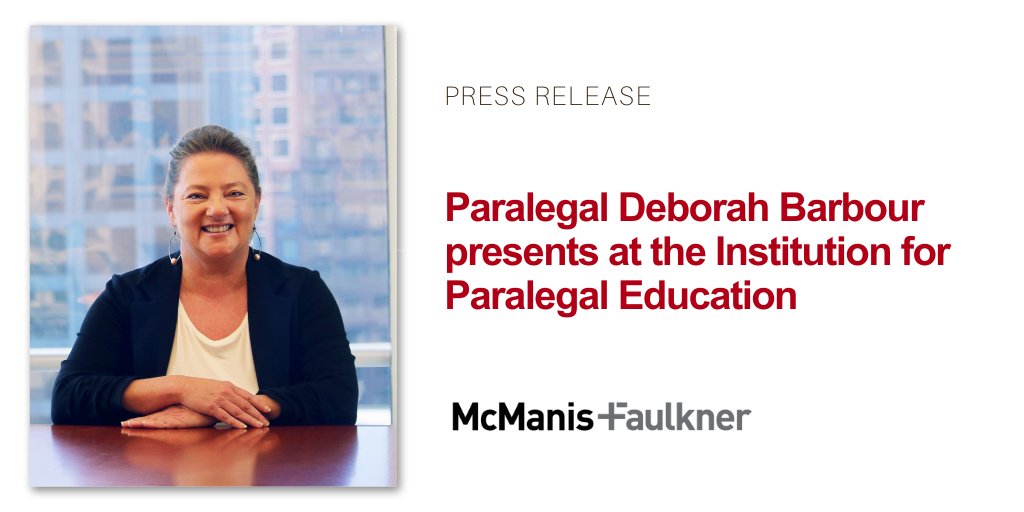 mcmanislaw's tweet image. Paralegal Deborah Barbour shared best practices for organizing digital documents at a workshop hosted by the @IPECLE.

The course explained the pros and cons of transitioning to a paperless #law office and provided tips on managing digital documents.

#Paralegal #LegalCourse