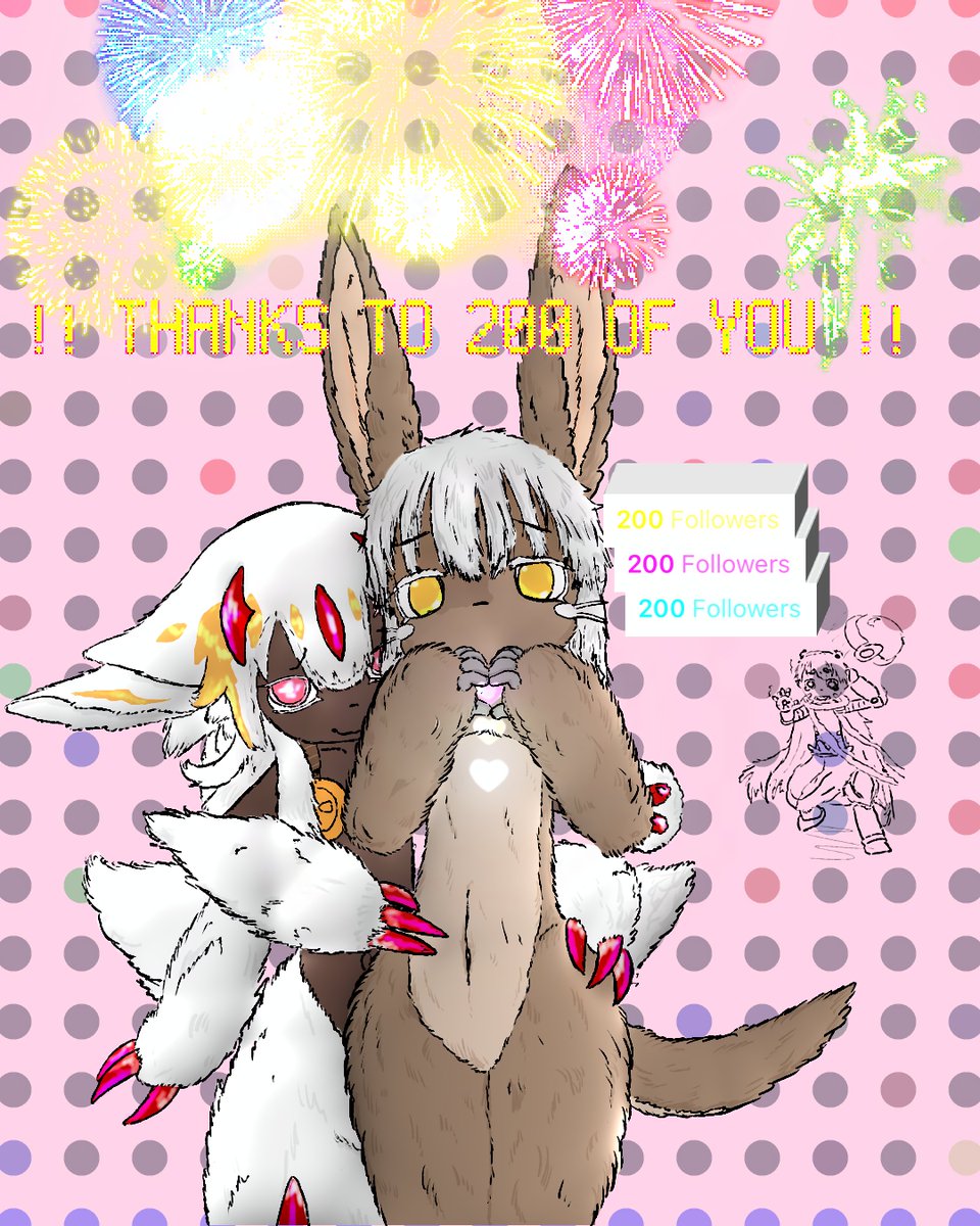 To each and every one of you ! 🐰 #madeinabyss #nanachi #faputa