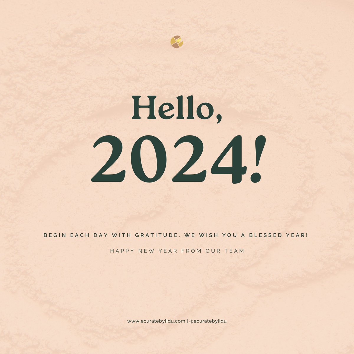 Hello, 2024! 😍

Begin each day with gratitude. Happy new year from our team!

#YourSpaceYourStyle #ECuratebyLiDU #LiDUDesigns