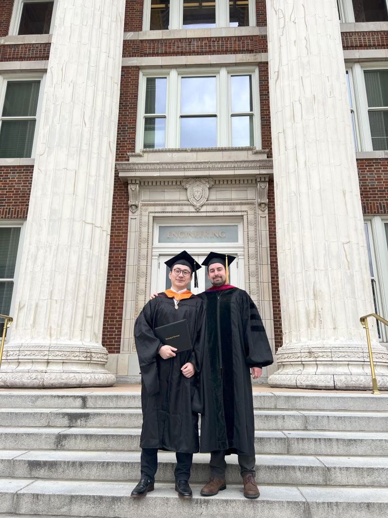 Celebrating our first Master’s graduate of our program, Jiafu! 🎓His thesis explored how engineering education researchers can offset some of the bias inherent to data-driven methods by engaging in more critical quantitative research practices. Congrats!