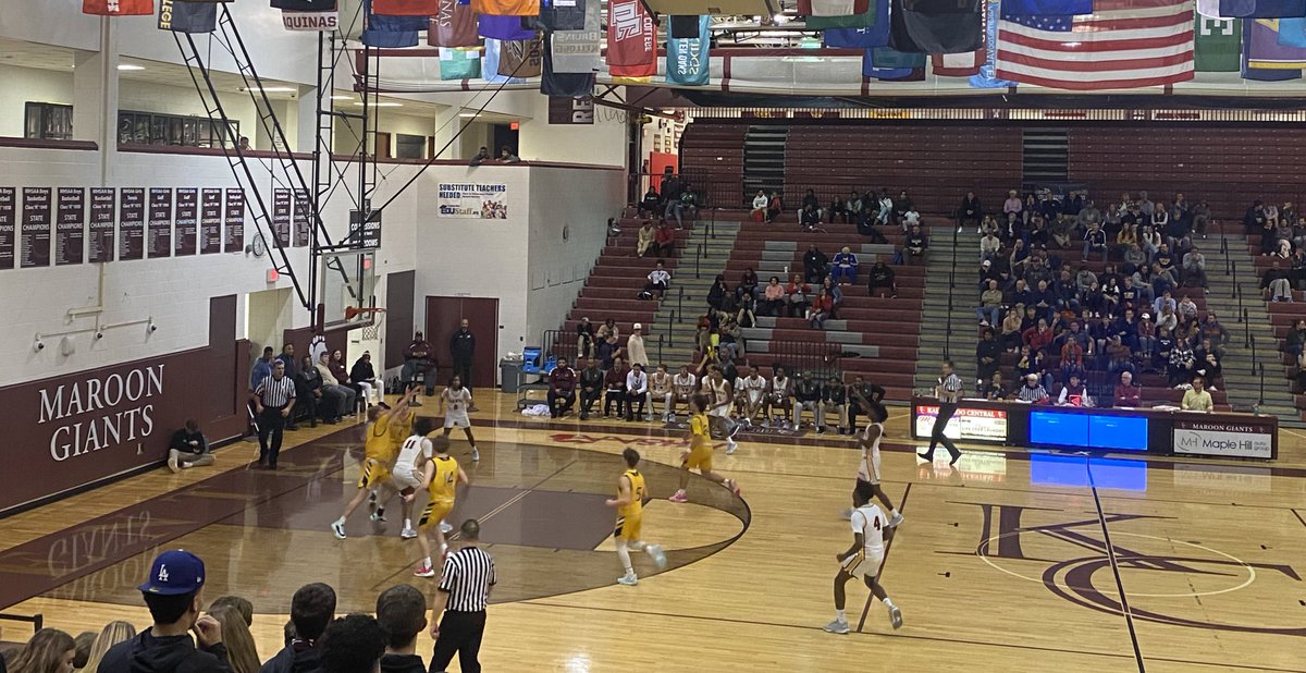 Final Score:

K-Central 74
Mattawan 56

KC: David Nichols (23 pts), Isaiah Theodile (16 pts)

M: Noah Vanlaningham (22 pts), Brendan Garza (14 pts)
