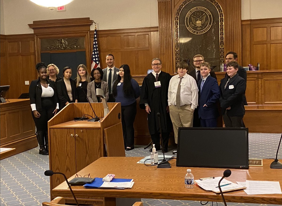 MathWps's tweet image. Discovering Justice Mock Trial student attorneys from Forest Grove and Sullivan Middle did a great job tonight as they argued a First Amendment case before a real judge and jury after weekly sessions with legal mentors! @worcesterpublic @OCPLwps