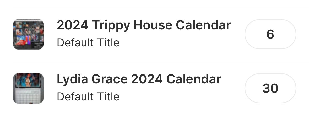 I ordered more calendars on accident so.. thirsttrip.com/discount/Tripp… go get one! Use code Trippy30 for 30% off :)