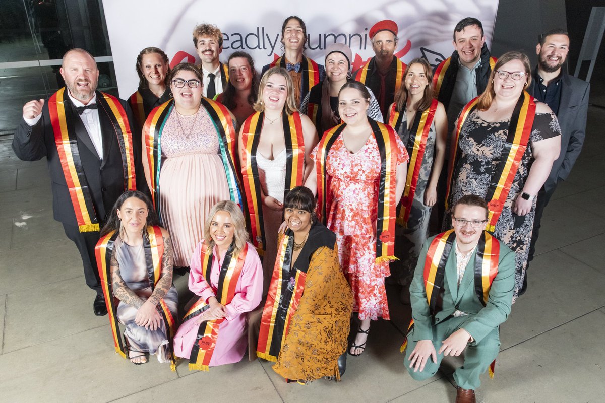 Some of the 95 Aboriginal and Torres Strait Islander people graduating from ⁦@RMIT⁩ today.. Congratulations to all the graduates!