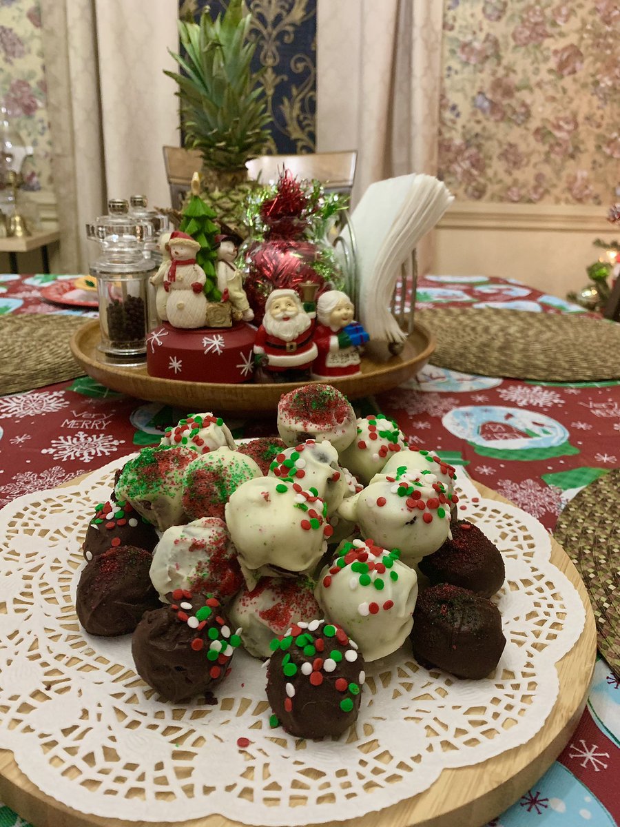 Our first bake of the holiday season. Chocolate Cake Truffles! #makingmemories #familytradition #ChristmasTime #holidaybaking