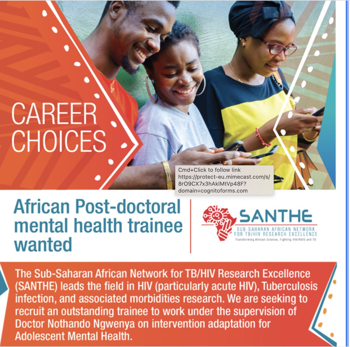 Click link to apply - deadline 31 Jan cognitoforms.com/AHRI1/FellowRe… @SANTHEafrica
