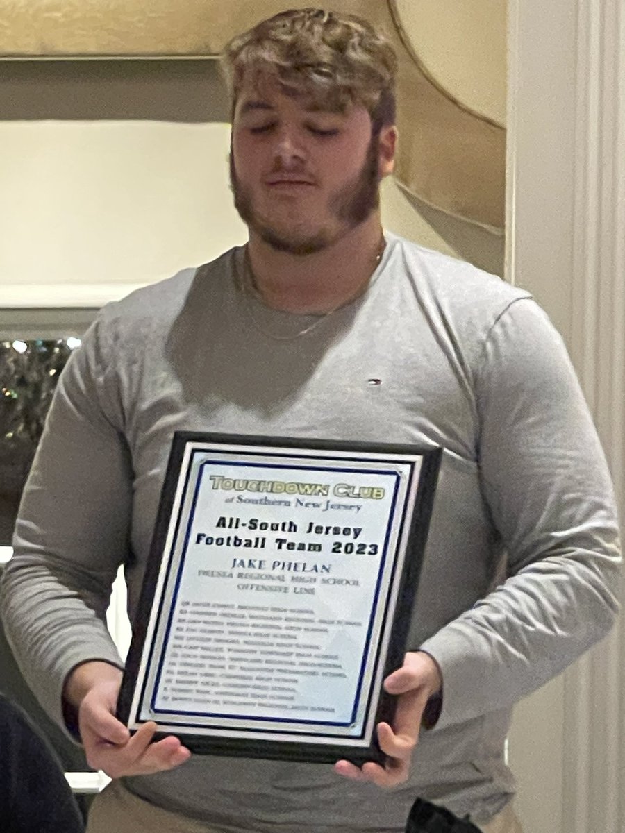 Congratulations to Dan Russo, Wayne Adair, and Jake Phelan for EARNING their All South Jersey plaques! Great job fellas, way to represent Delsea!