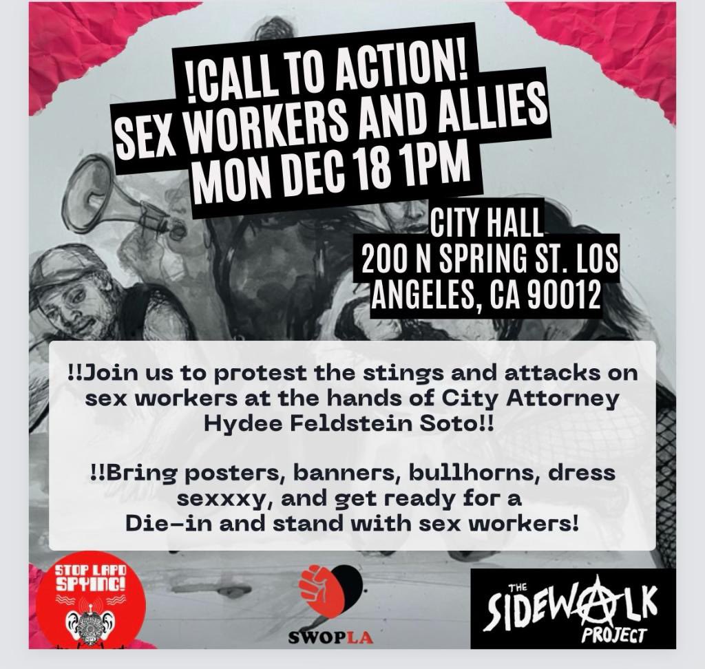 We’re doin’ it! As women, we must be loud, be seen, be heard by those who don’t understand or choose to ignore how their anti-sex traffick laws affect the livelihood & safety of all sex workers. This includes ME. Does it include you? Help us fight for what we deserve. DECEMBER…