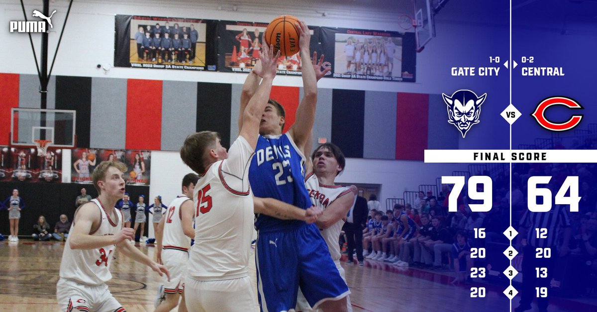 Behind 35 from Gunner Garrett the Devils improve to 1-0!