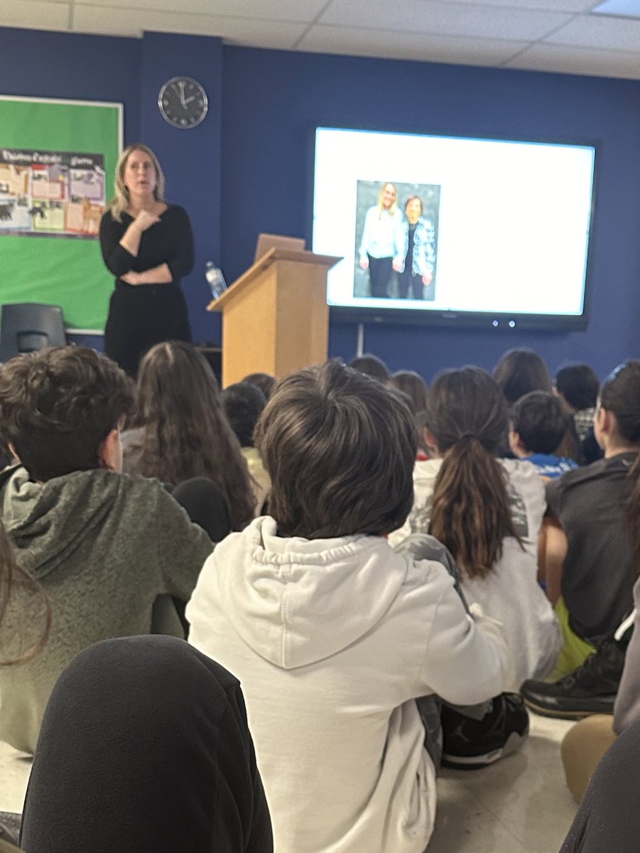 Incredibly moved by today's speaker who courageously shared her grandmother's Holocaust survival story with our grade 6-8 students. Gratitude to <a href="/CarryingTestim1/">Carrying Testimony</a> for providing this powerful opportunity. #HolocaustEducation
<a href="/ycdsb/">York Catholic District School Board</a> <a href="/ElizabethCrowe_/">Elizabeth Crowe</a> <a href="/laurasawicky/">Laura Sawicky</a>