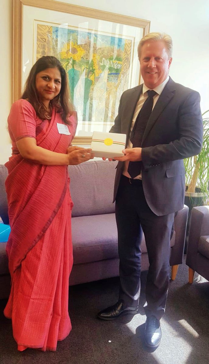 🇮🇳🤝🇳🇿 HC Bhushan paid a courtesy call on Hon. Min of Trade & Agri @toddmcclaymp ahead of his visit to India. Enhancing partnership across sectors is a priority for both countries. Deeply appreciate your first foreign visit being to India after assuming office. @MEAIndia @MFATNZ