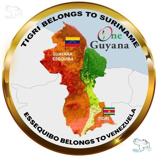 AntroCanal's tweet photo. #Atención Derrotemos la Mediática de Guyana quienes publican una imagen bajo el mismo diseño pero con el mapa erróneo de su país #13Dic 

Comparte, descarga, publica esta imagen 

Que el mundo sepa que #EssequiboBelongsToVenezuela y #TigriBelongsToSuriname #MiMapa https://t.co/HnGMFlilCE
