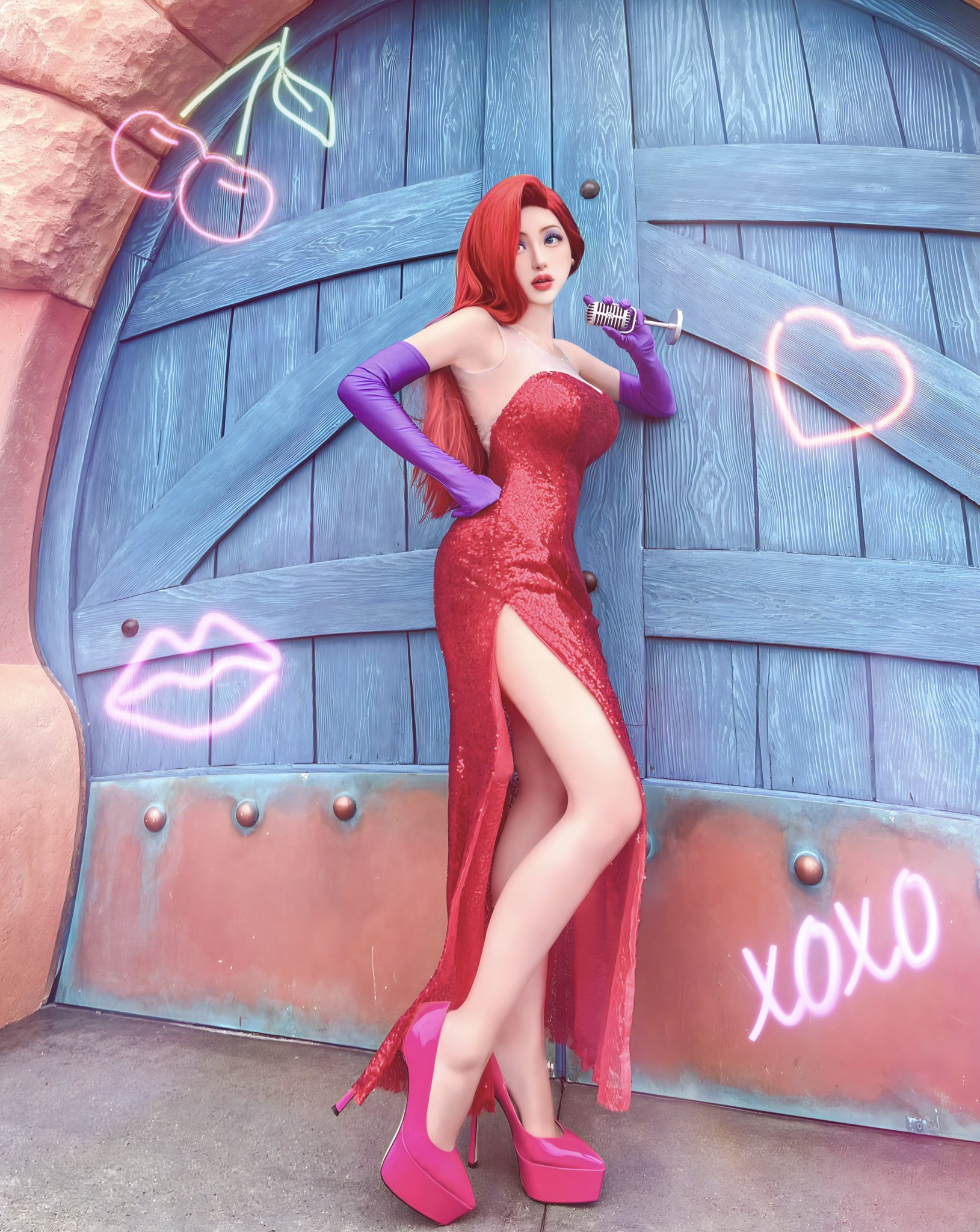 ディズニーコスプレ仮装Dハロジェシカラビットロジャーラビット