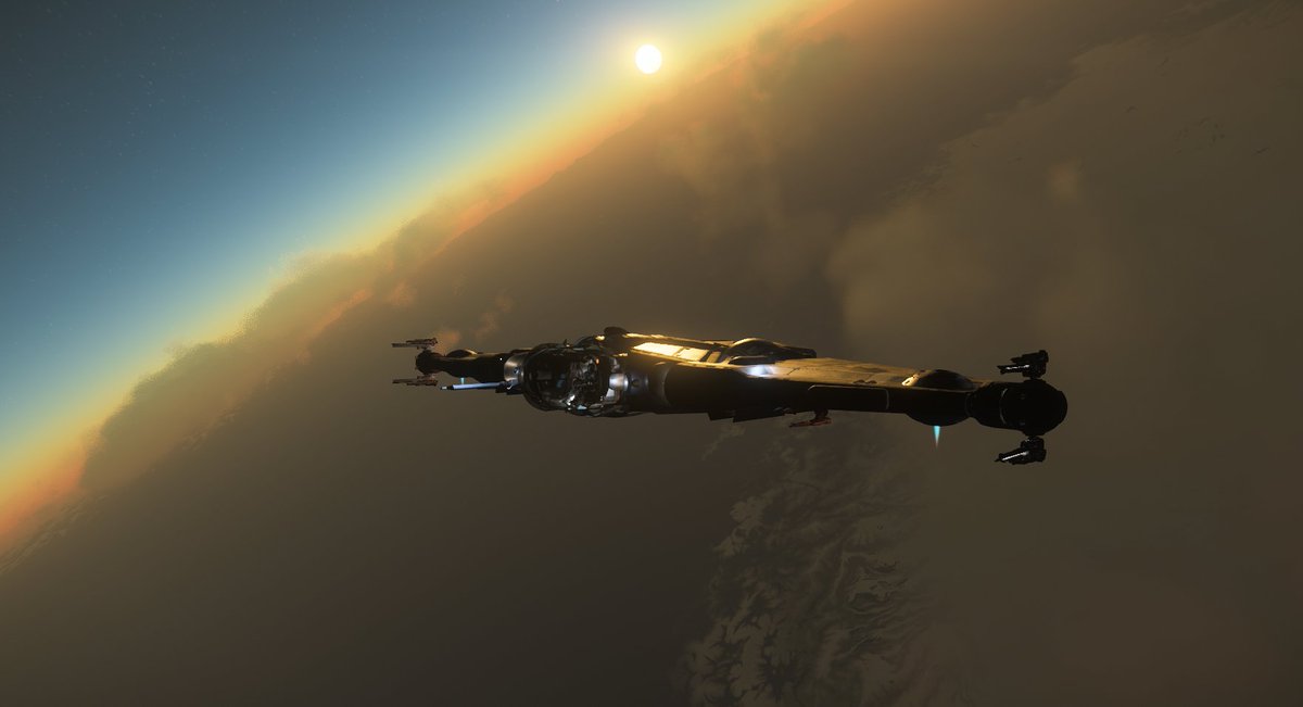 BlackOderSo's tweet photo. #Sunrise #StarCitizen @RobertsSpaceInd https://t.co/oQNWGP00QA