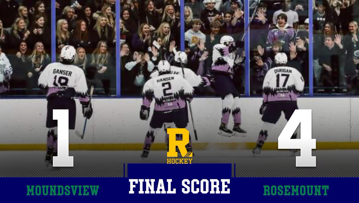 RosemountHockey's tweet image. Irish win 4-1 against Mounds View!! 🍀🍀🍀🏒🏒