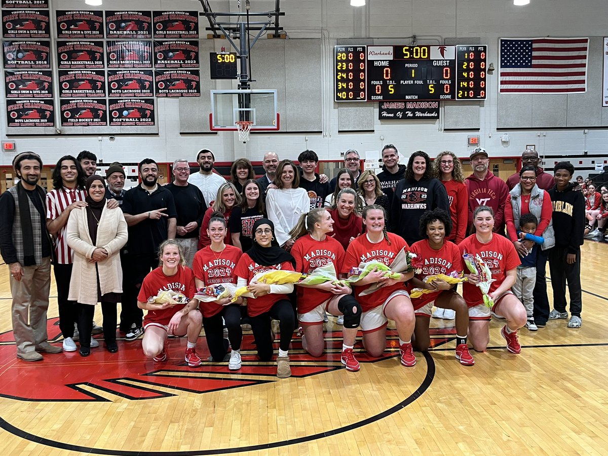 Congrats <a href="/MadGBball/">Madison Girls Basketball</a> winners over McLean 49-44 on Senior Night!!
