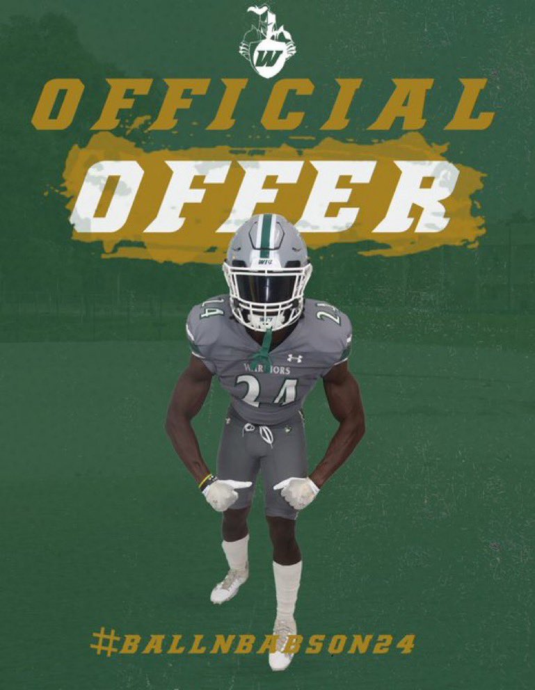 After a great conversation with <a href="/coachj_rob/">Coach Robinson</a> I am blessed to receive an offer to play football and further my academic career at Webber International University. <a href="/WebberFB/">Webber Int'l University Football</a> <a href="/AthleticsTca/">TCA Conquerors Athletics</a> <a href="/TC_Jax_Football/">TrinityChristianFB</a> <a href="/bhernyscoutguy/">Brian Herny</a> <a href="/GEMCLASS_/">G.E.M. Class Recruiting</a>