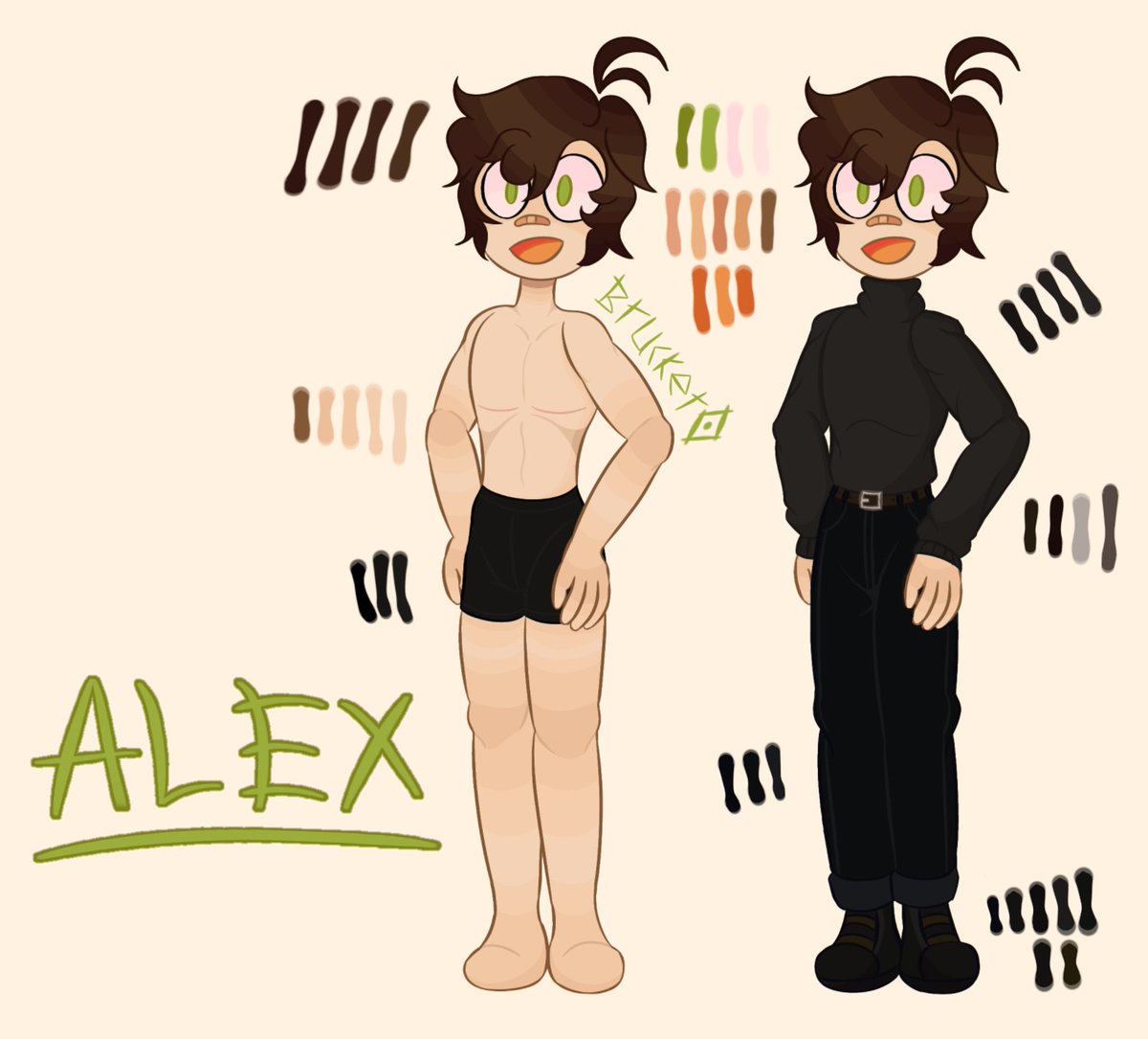 996Bruh's tweet photo. My new oc 🟢Alex🟢 https://t.co/f8SVMMTMUr