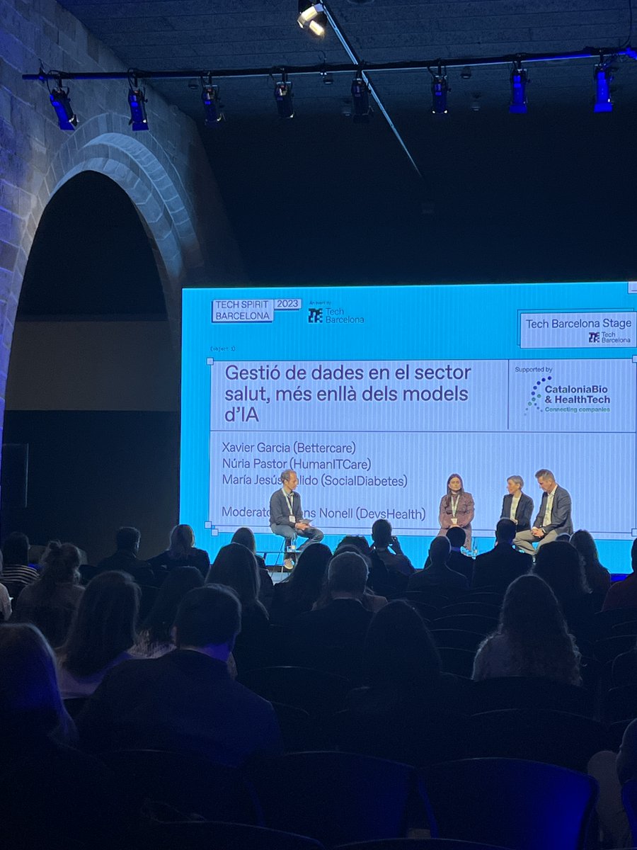 Tech Barcelona (@techbarcelona) on Twitter photo 📄Les empreses han de treballar per a una gestió de dades ètica i de qualitat.
Parlem d'això al TB Stage:
🔸<a href="/FXavierGarciaO/">Xavier Garcia Ordoñez</a> - <a href="/BetterCare_es/">Better Care</a>
🔸<a href="/Odilas/">María Jesús Salido</a> - <a href="/socialdiabetes/">SocialDiabetes 🏅 #CE #MedicalDevice #FDA 🚀</a>
🔸<a href="/npastohe/">Nuria Pastor</a> - @humanitcare, @CataloniaBioHT
Modera <a href="/alfonsnic/">Alfons Nonell-Canals 🎗</a> - <a href="/DevsHealth/">Devs Health</a>
Suport de @CataloniaBioHT
#TSB23 📄Les empreses han de treballar per a una gestió de dades ètica i de qualitat.
Parlem d'això al TB Stage:
🔸<a href="/FXavierGarciaO/">Xavier Garcia Ordoñez</a> - <a href="/BetterCare_es/">Better Care</a>
🔸<a href="/Odilas/">María Jesús Salido</a> - <a href="/socialdiabetes/">SocialDiabetes 🏅 #CE #MedicalDevice #FDA 🚀</a>
🔸<a href="/npastohe/">Nuria Pastor</a> - @humanitcare, @CataloniaBioHT
Modera <a href="/alfonsnic/">Alfons Nonell-Canals 🎗</a> - <a href="/DevsHealth/">Devs Health</a>
Suport de @CataloniaBioHT
#TSB23