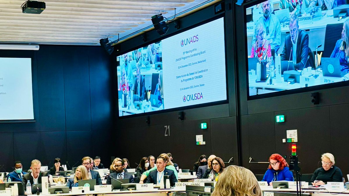 UNAIDS #PCB53 

.@UNDP delivered a statement on behalf of all UNAIDS Co-sponsors during the 53rd PCB meeting: A recent report from UNDP, the HIV Policy Lab, Georgetown University and GNP+ shows that today, 63 percent of people living with #HIV live in countries where same-sex sex…