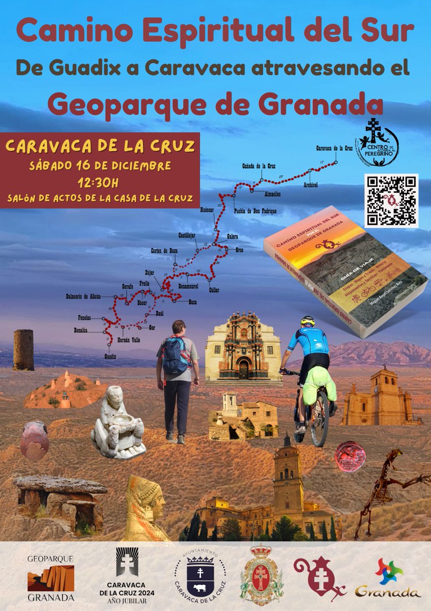 🆕📖 Una guía imprescindible para entender el Camino Espiritual del Sur.
Presentacion oficial en Caravaca de la Cruz.
Miguel Ángel Sánchez Rubí. 
🗓️Sábado, 16 de diciembre, a las 12:30 h en la Casa de la Cruz.