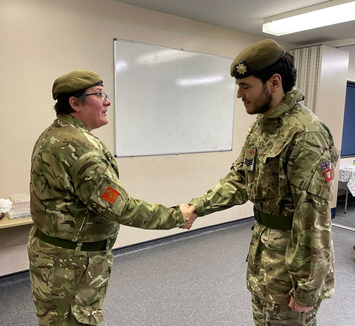 Monday was a bittersweet night at 78Det as we say goodbye to Staff Cadet Sgt Sahin &amp; DC78 Lt Coates. 

Sgt Sahin will be missed enormously by the entire Sector. 
A truly exemplary young man who is undoubtedly destined for greatness! 
#Prideof7Coy

<a href="/GLSEACF/">Greater London SE Sector ACF</a> <a href="/LtColK_1/">Lt Col K</a> <a href="/CSM7_GLSE/">CSM7_GLSE</a>