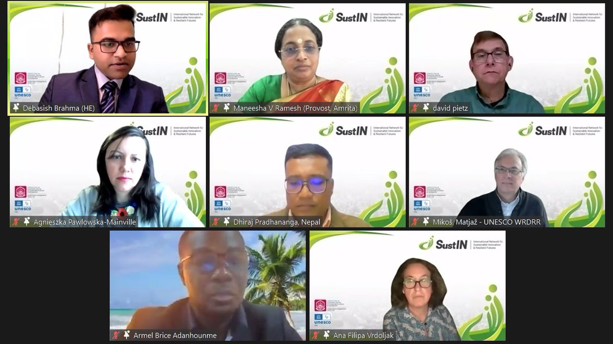 Amrita Vishwa Vidyapeetham (@amritaedu) on Twitter photo SustIN - International Network for #Sustainable Innovation and Resilient Futures launched virtually on December 11, 2023. <a href="/UNESCO/">UNESCO 🏛️ #Education #Sciences #Culture 🇺🇳</a>'s Tim Curtis launched SustIN highlighting role in fostering #collaboration for a #sustainable & #resilient future. Dr. <a href="/ManeeshaSudheer/">Maneesha Sudheer</a> welcomed all. SustIN - International Network for #Sustainable Innovation and Resilient Futures launched virtually on December 11, 2023. <a href="/UNESCO/">UNESCO 🏛️ #Education #Sciences #Culture 🇺🇳</a>'s Tim Curtis launched SustIN highlighting role in fostering #collaboration for a #sustainable & #resilient future. Dr. <a href="/ManeeshaSudheer/">Maneesha Sudheer</a> welcomed all.