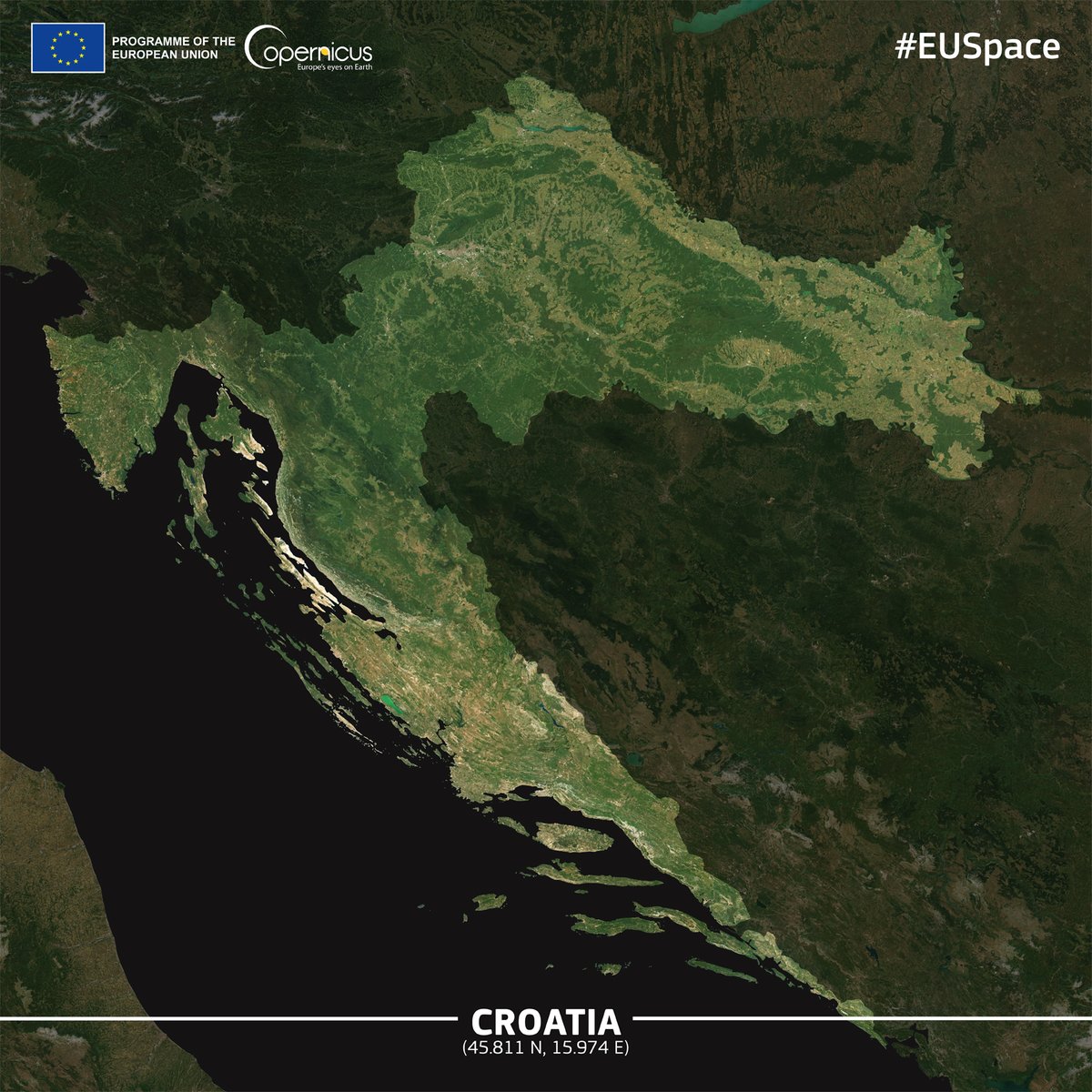 #EUSpace #NewYear Countdown The eyes of #EU Space 🇪🇺🛰️Programme unveil the beauty of #EU27, one Member State at a time Only 19 days to go until 2024 Today, we show #Croatia 🇭🇷 #DYK that #Zagreb airport is using EGNOS-enabled landing procedures?