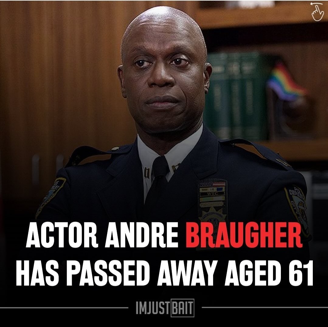 This is sad, at 61 😔 RIP 💜

#Brooklyn99 #RIPAndreBraugher 
#BrooklynNineNine