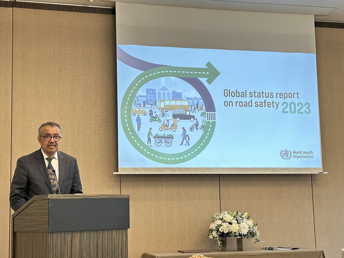 Etienne Krug (@etiennekrug) on Twitter photo Every road death is a preventable tragedy says <a href="/DrTedros/">Tedros Adhanom Ghebreyesus</a> launching <a href="/WHO/">World Health Organization (WHO)</a> Global Status Report on #RoadSafety 2023.
Far more needs to be done to put in place mobility for people, not cars. bit.ly/48j6VuV #SustainableMobility Every road death is a preventable tragedy says <a href="/DrTedros/">Tedros Adhanom Ghebreyesus</a> launching <a href="/WHO/">World Health Organization (WHO)</a> Global Status Report on #RoadSafety 2023.
Far more needs to be done to put in place mobility for people, not cars. bit.ly/48j6VuV #SustainableMobility