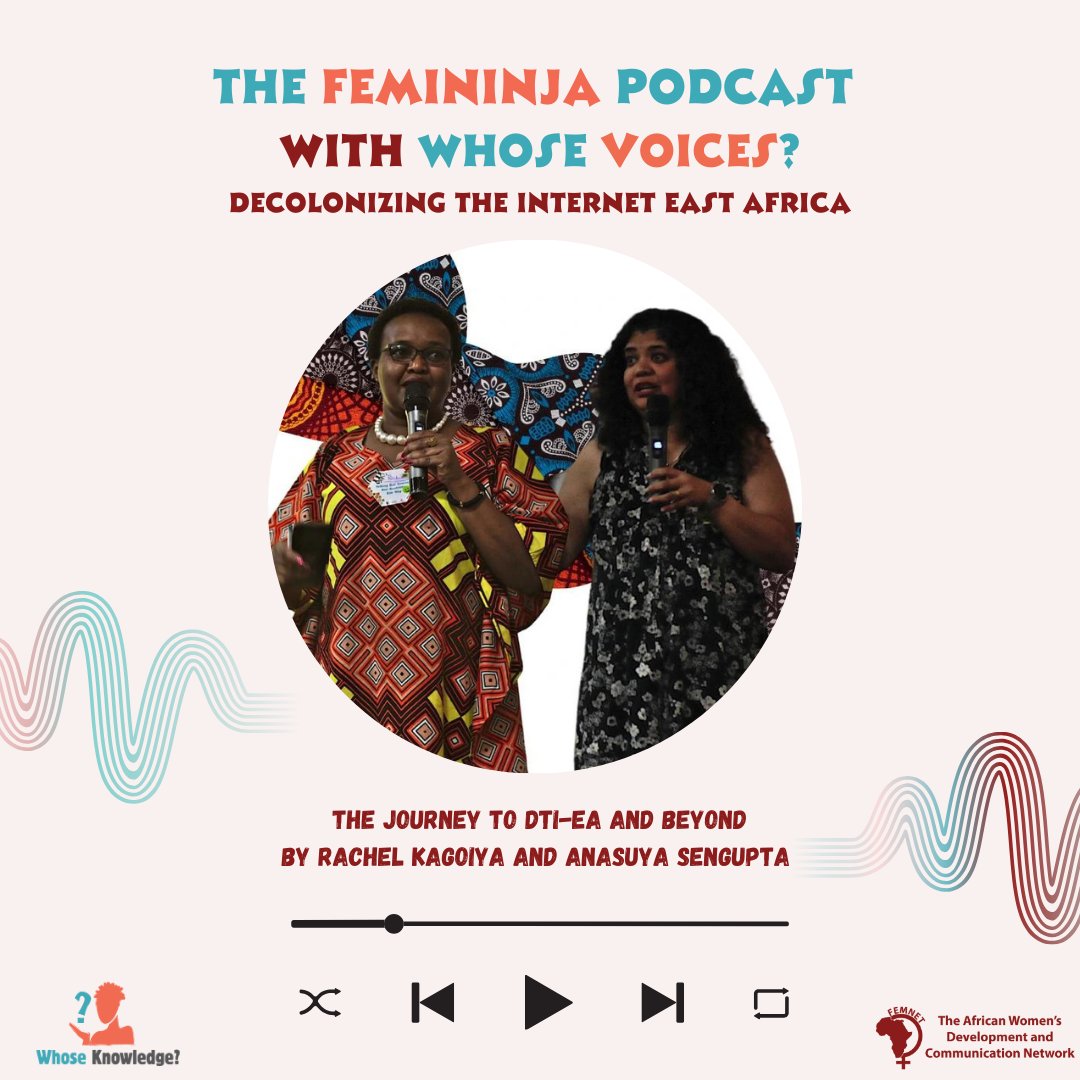 The #DecolonisingTheInternet fire didn’t start in Lusaka — it was lit in Cape Town, 2018. 🔥 On our final #WhoseVoices episode, hear <a href="/rkagoiy/">Rachel</a> + <a href="/Anasuyashh/">Anasuya Sengupta</a> talk about #DTI, key concepts + where the journey leads next!

👉🏾 podcast.whoseknowledge.org/posts/ep26/