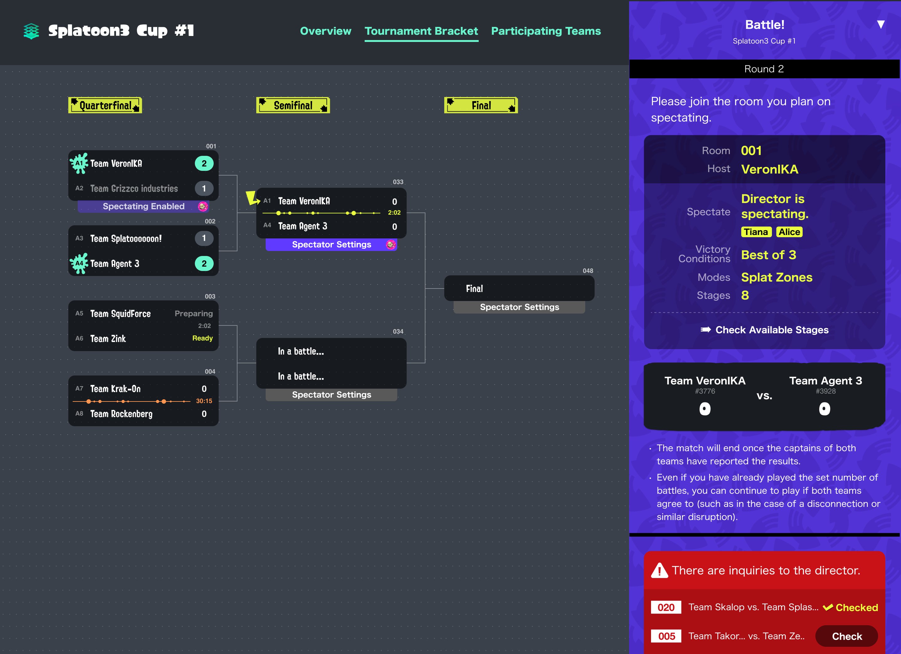 Splatoon 3 Tournament Manager!