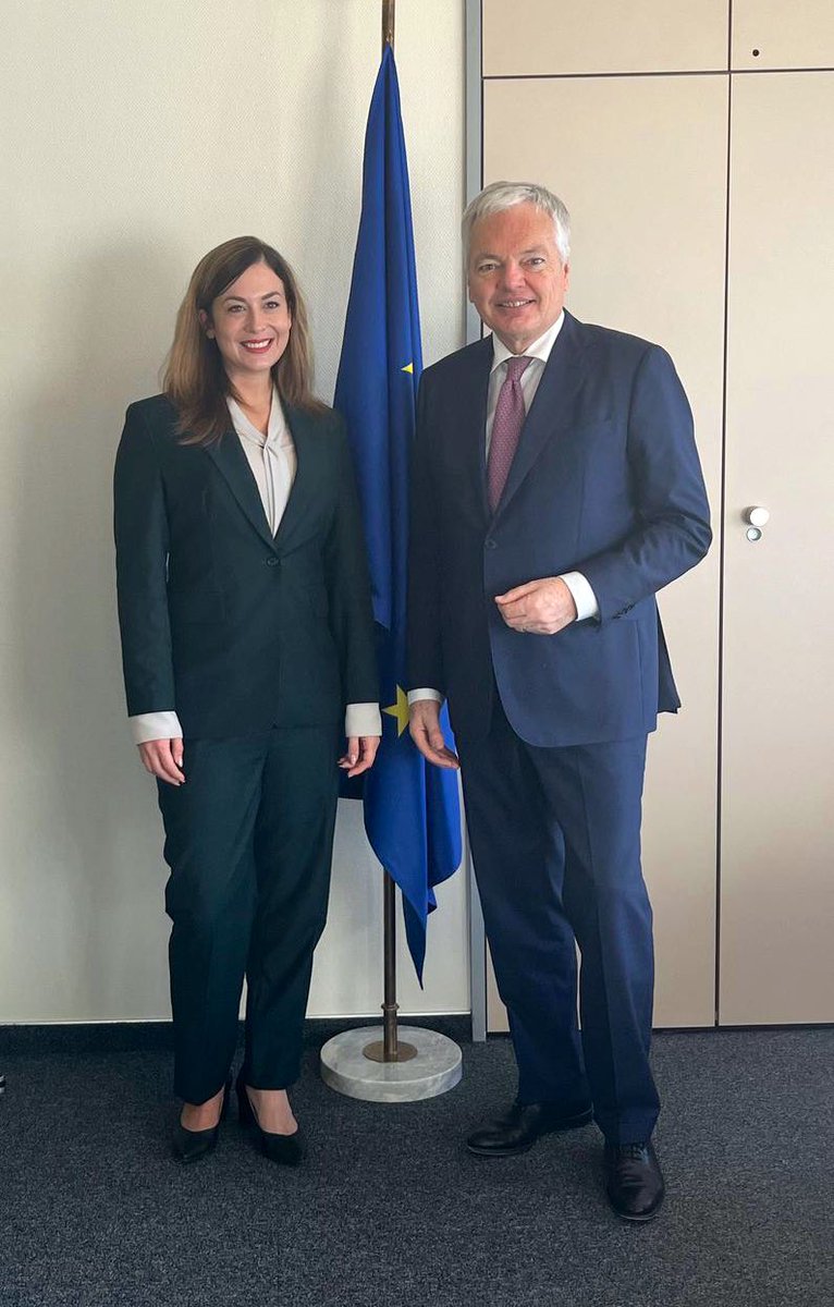 A pleasure to meet again with @katka_cseh in Strasbourg to exchange about the protection of #RuleOfLaw & in particular the judicial reforms in 🇭🇺