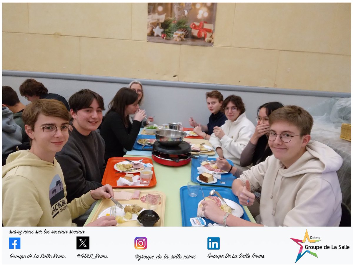 Groupe De La Salle - Reims (@gdls_reims) on Twitter photo 🥔🧀 INTERNAT
En décembre, rien de mieux qu'une raclette le soir pour les jeunes de l'internat 😉
#gdls #champagne #reims #lasalle #lasallereims #wearelasalle <a href="/lasallefrance/">LA SALLE FRANCE</a> <a href="/lasalleorg/">La Salle Global</a> 🥔🧀 INTERNAT
En décembre, rien de mieux qu'une raclette le soir pour les jeunes de l'internat 😉
#gdls #champagne #reims #lasalle #lasallereims #wearelasalle <a href="/lasallefrance/">LA SALLE FRANCE</a> <a href="/lasalleorg/">La Salle Global</a>
