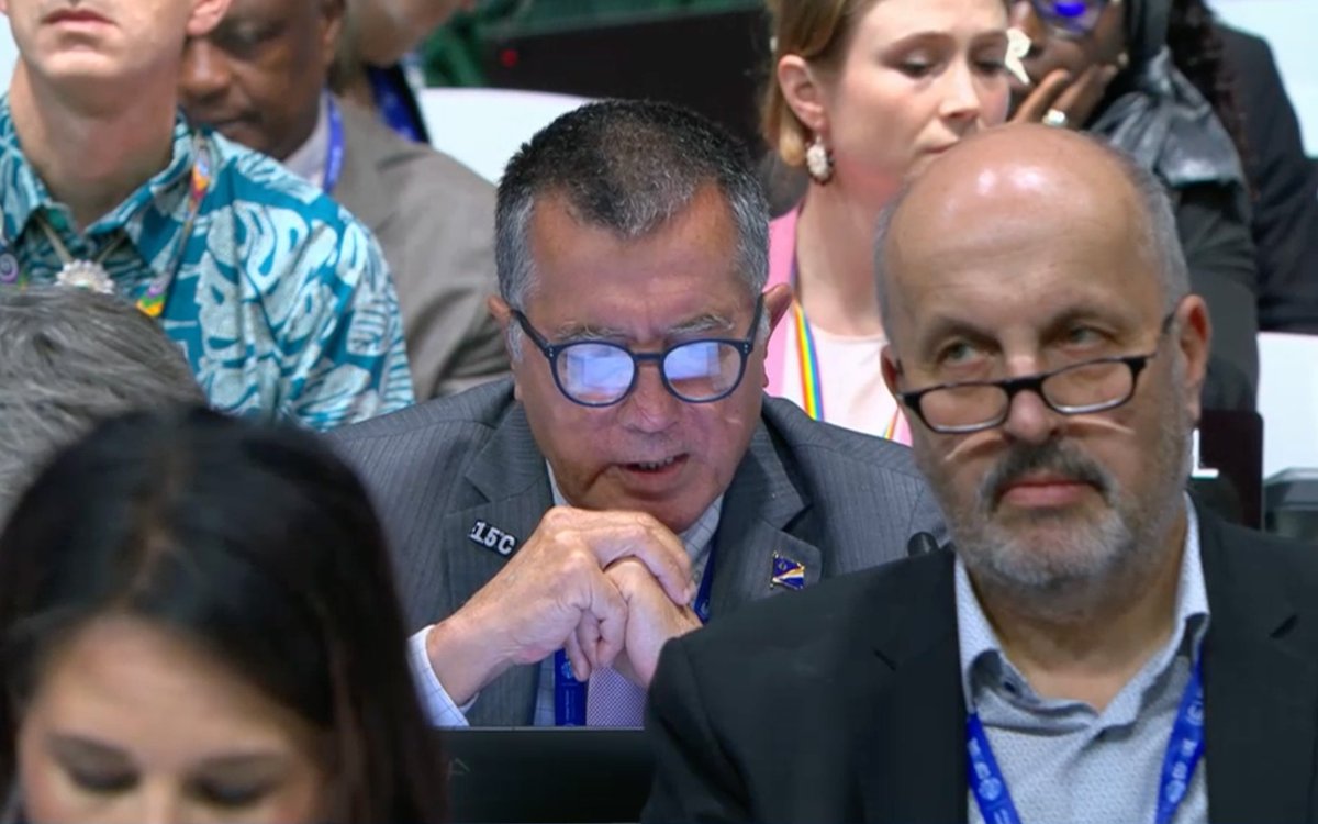 “I came here to build a canoe for my country, instead we have built a canoe with a weak and leaky hull, but we have to put it into the water…and we have to sail this canoe.” Marshall Islands 🇲🇭 (@EnvoyRmi), at the closing plenary of #COP28.