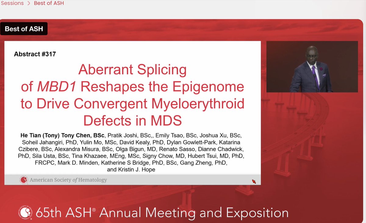 As #ASH23 wraps reflecting on outstanding talks from lab members Tony Chen and Amanda Tajik. Congrats to Tony on the selection of his abstract for this year’s Best of ASH! It’s truly a privilege to work with these amazing scientists.