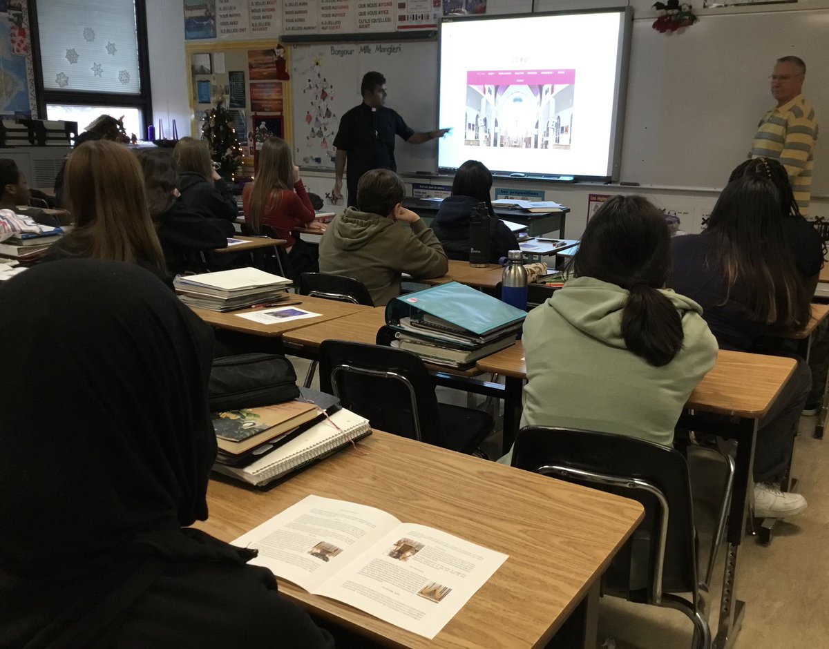 9G Prospects thank Fr. Susai and Elder Ron from Sacred Heart Church for sharing with us the needs of the homeless they serve. Humbled and privileged, with the help of @myunitedway, we will be serving 150 lunches at the church. #ecsdfaithinspires #ECSD135 #dolocalgood #AbEd #yeg