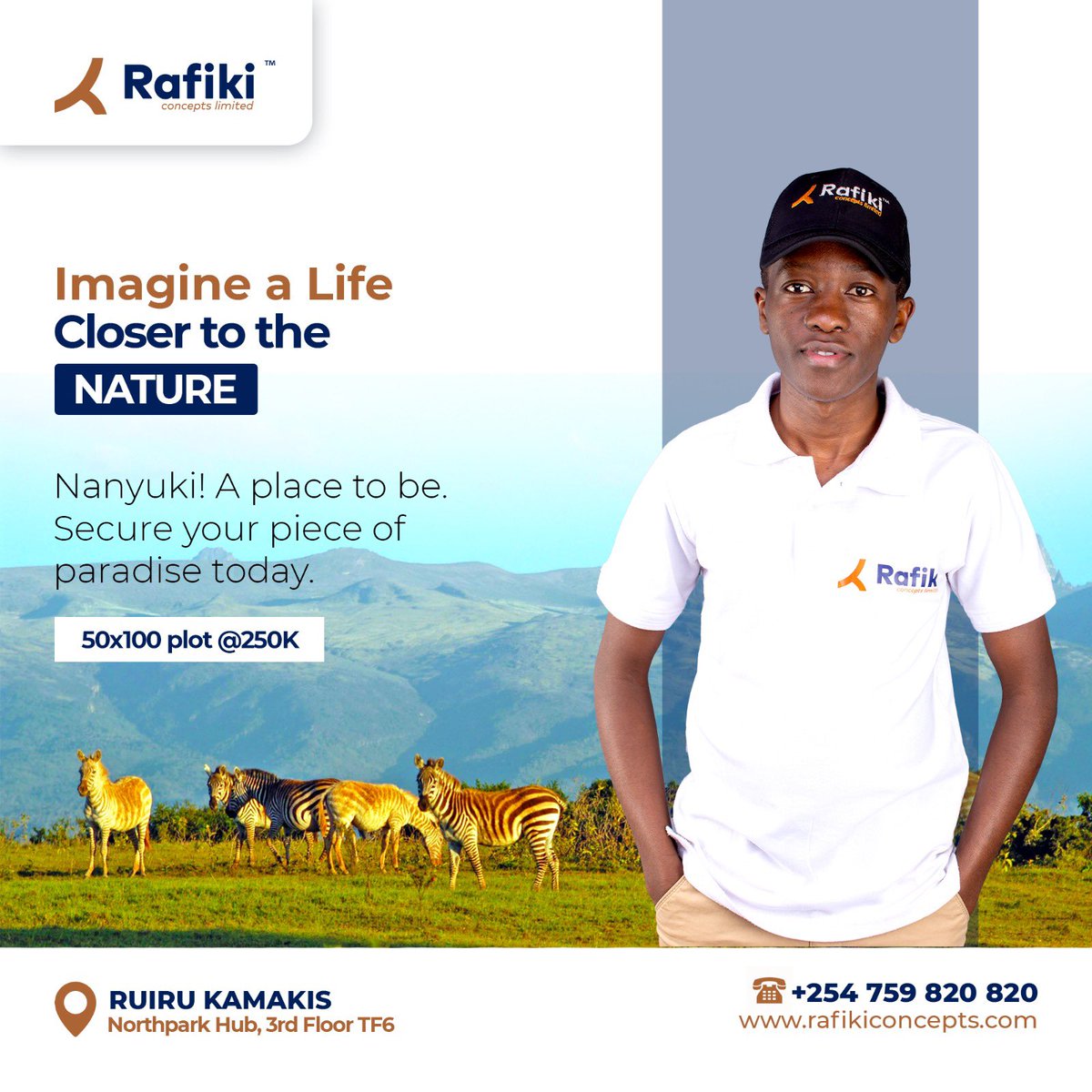 Embrace the serenity of nature 🍃 with Rafiki Concepts Limited. Discover your dream plot in Nanyuki and become a part of this picturesque landscape. 🏞️ Invest today and let your tomorrow be surrounded by the tranquil beauty of nature. #NatureLiving #RafikiConcepts #NanyukiPlots