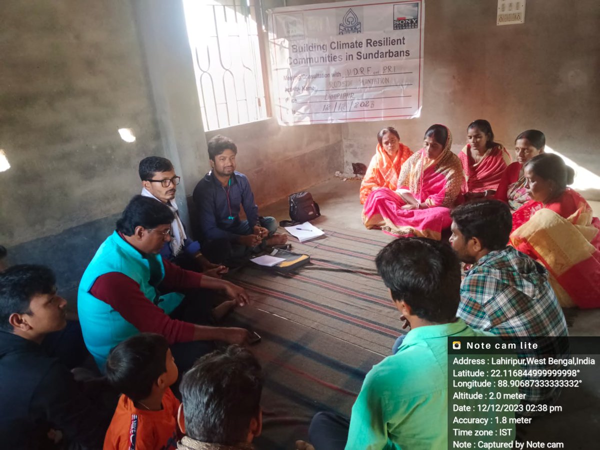 Update from our #ClimateResilience project! Roadside plantation is underway for a greener future. greener and more sustainable future. Collaborating with 3 Panchayat members, the VDRF team organised a meeting to discuss the roadside plantation and other community initiatives.