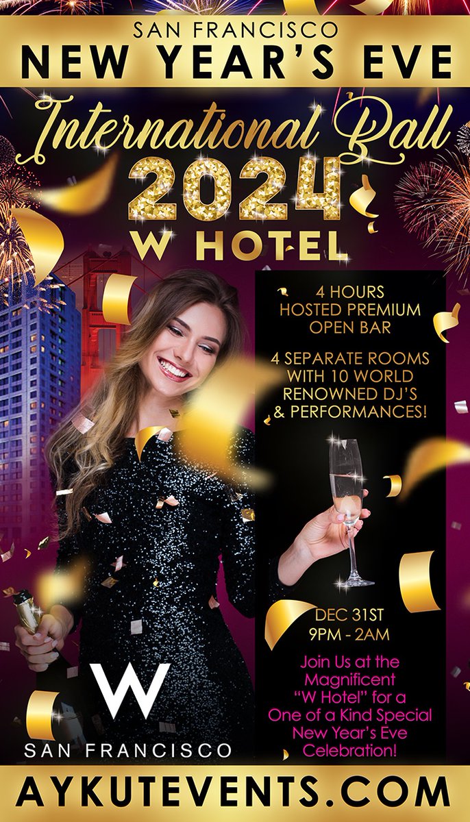 See what's happening in the SF Bay Area on Sunday, December 31st 😉 sfstation.com/nye/ #newyearseve #SanFrancisco