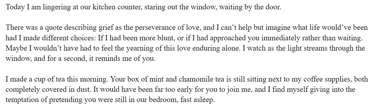 Excerpts from a letter I will never send. #wips