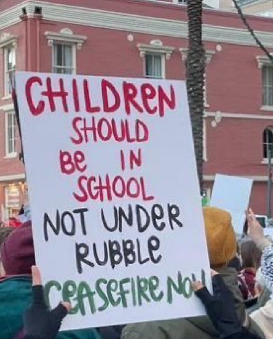 Nothing justifies killing over 12,000 children. Nothing. Not self defense. Not human shields. Not a damn thing.