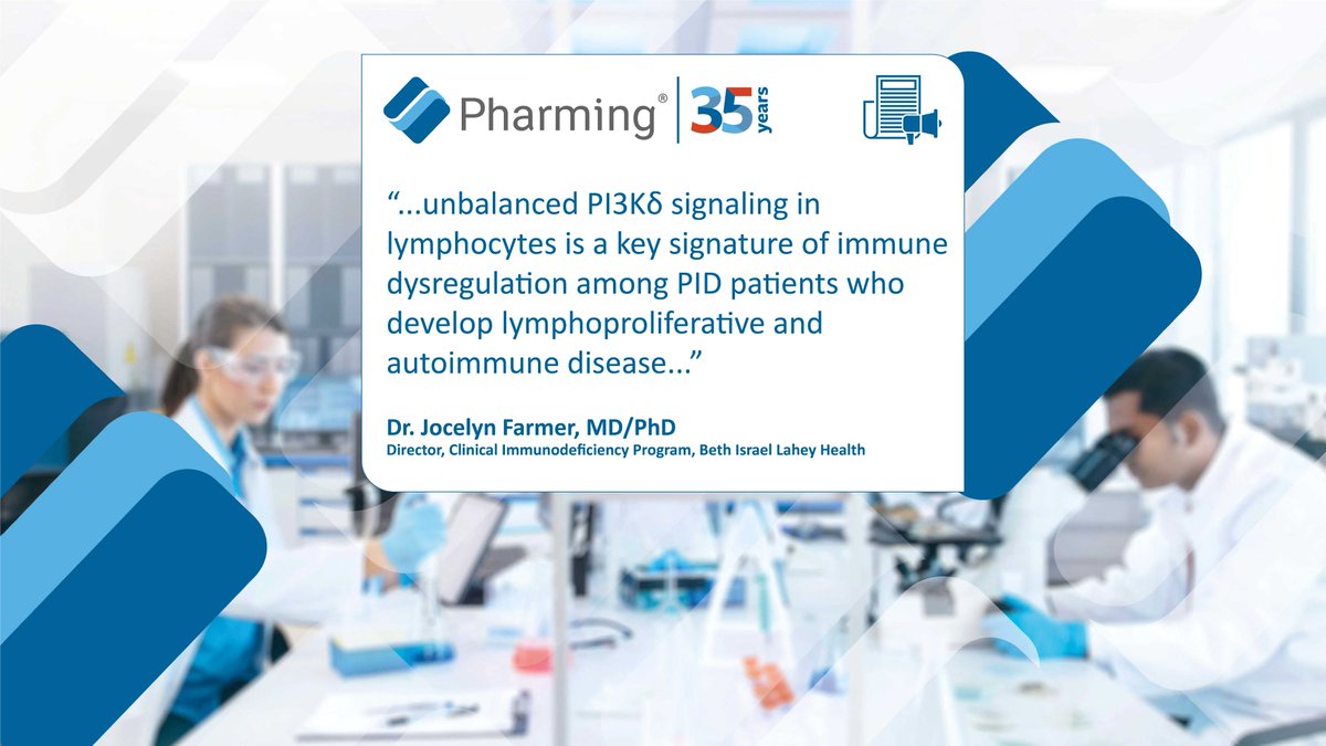 For investors and medical media: Today, @PharmingGroupNV announces expansion of its rare disease pipeline with plans to develop its PI3K delta inhibitor for additional (PIDs) with immune dysregulation linked to PI3Kẟ signaling. bit.ly/3GHiP5M #pharminggroup #APDS #PID